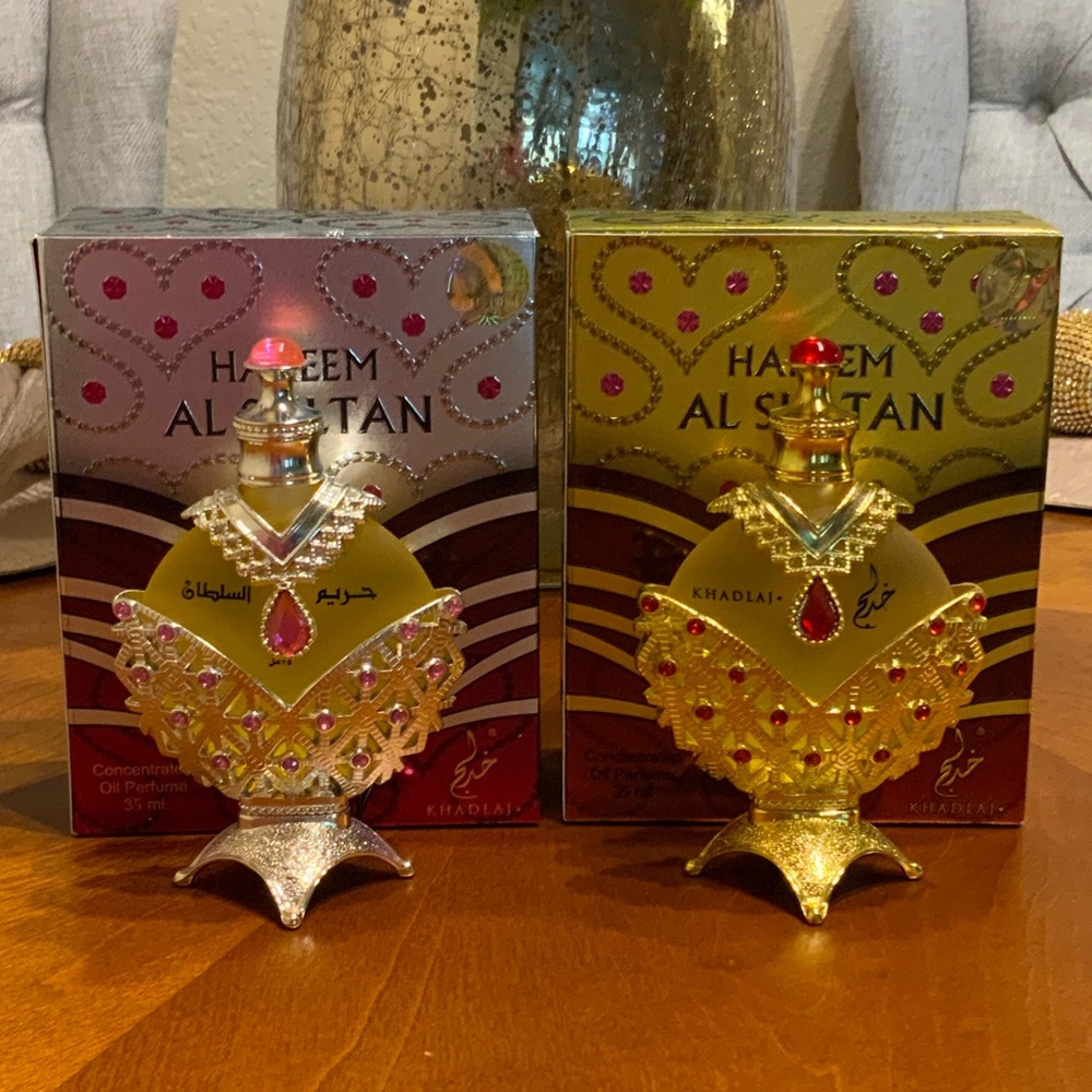 Harem Al Sultan Perfume Set - Gold and Silver